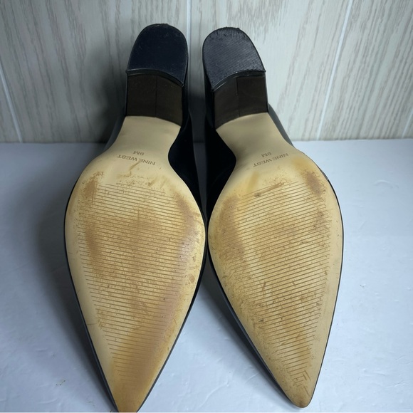 Nine West Size 9M Cara 3 Pointed Toe Dress Block Heels - Excellent Condition - Picture 11 of 16